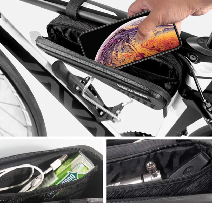 WILD MAN Rainproof Hard Shell under seat Bike Saddle Bag 1.2L - Image 4