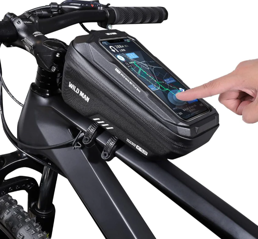 Wildman 1L quick release touch screen waterproof bike front bag - Image 3