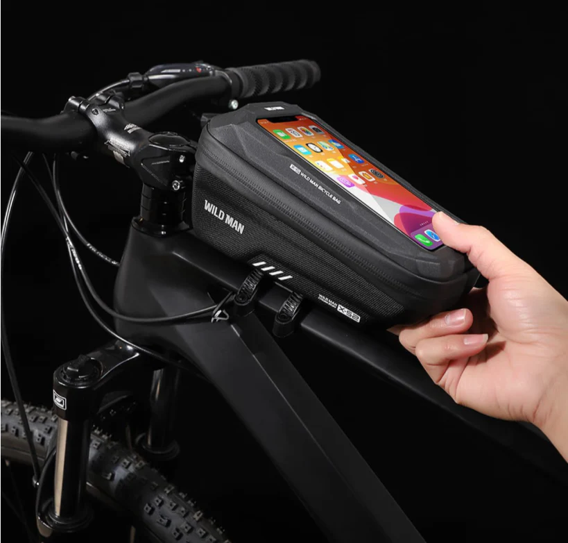 Wildman 1L quick release touch screen waterproof bike front bag - Image 4