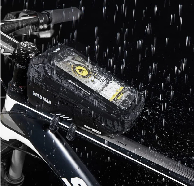 Wildman 1L quick release touch screen waterproof bike front bag - Image 9