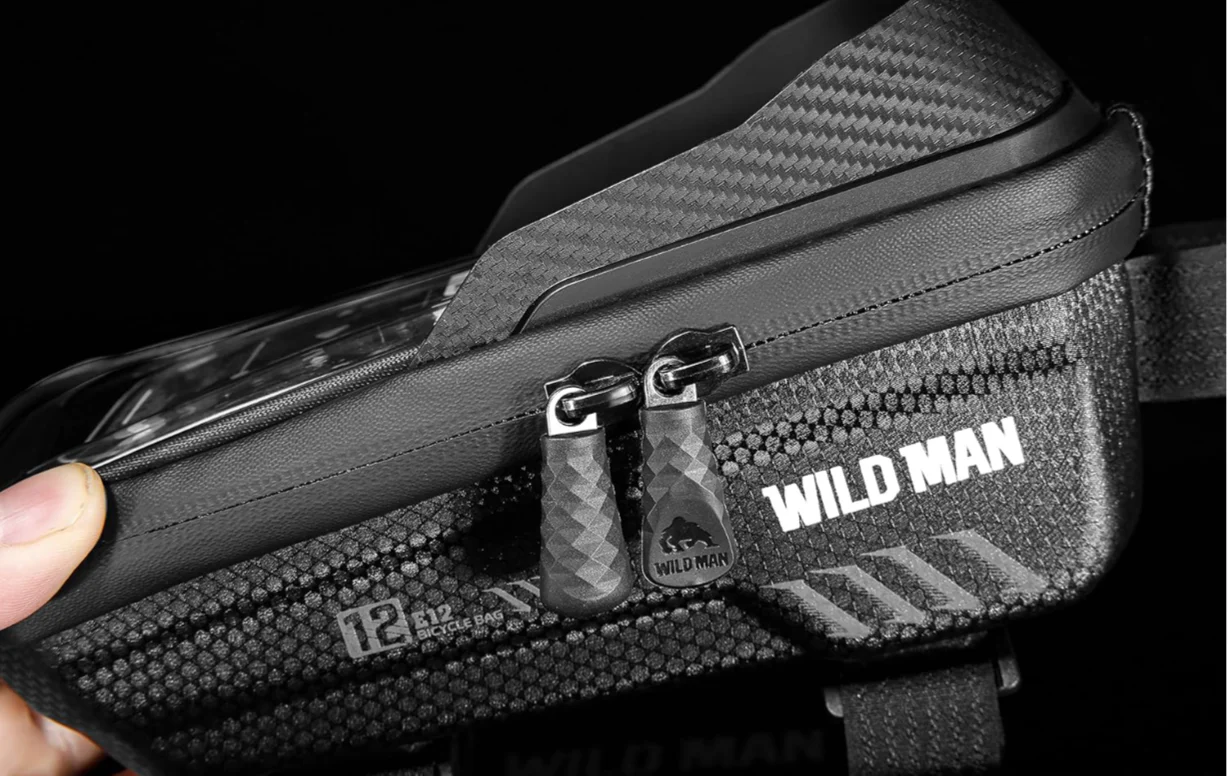 WILDMAN 1L Waterproof Bike Frame Bag Touch Screen - Image 6