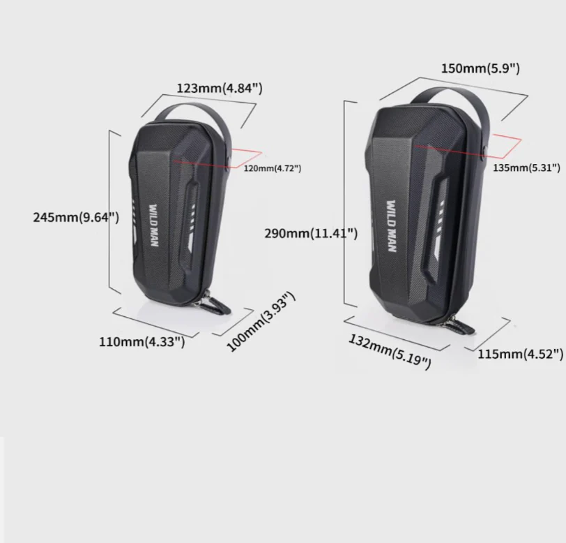 WILD MAN Quick Release Hard Shell Rainproof Scooter Storage Bag 2L - Image 9