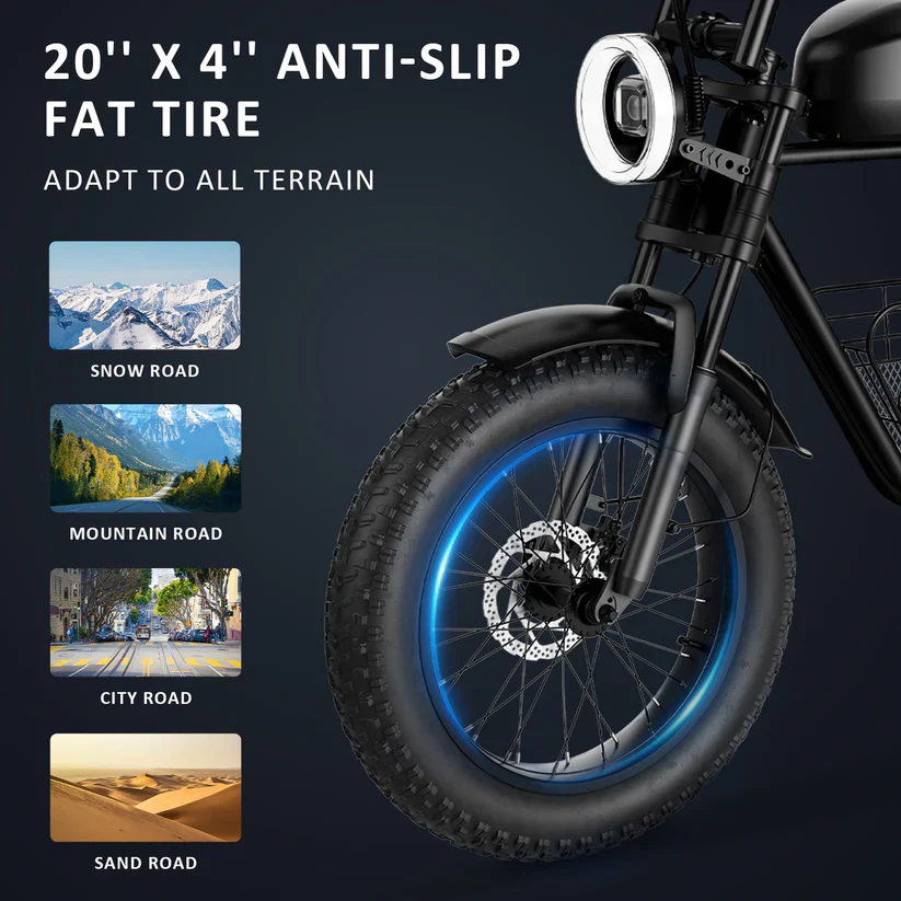 Windhorse D5 Electric Bike 48V 21Ah 1000W Fat Tyre 70Km Range - Image 6