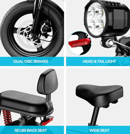 Windhorse C3 Electric Scooter 500W 10Ah - Image 5