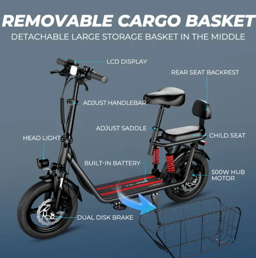Windhorse C3 Electric Scooter 500W 10Ah - Image 8