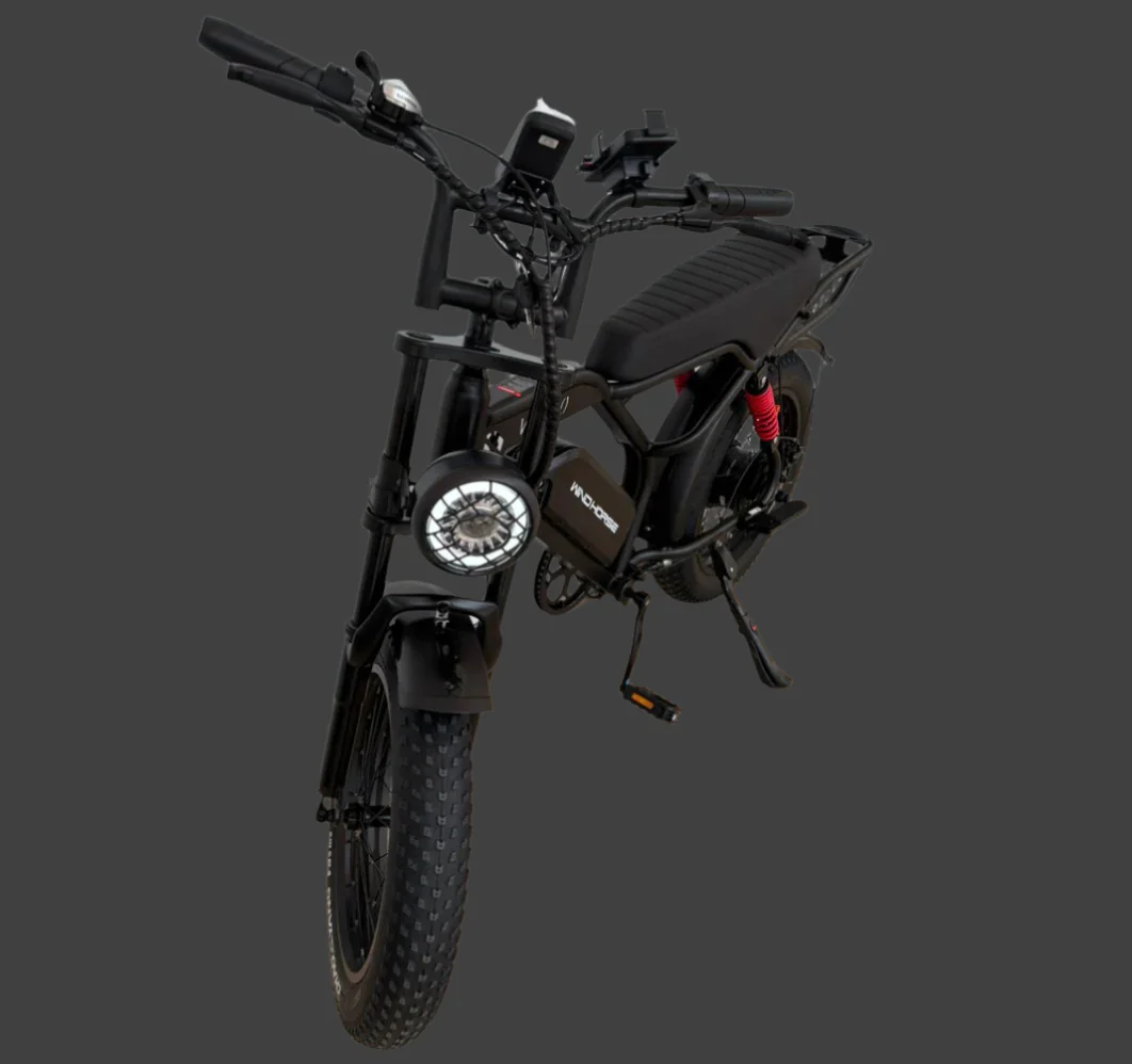 WINDHORSE V8 PRO 2025 NEW HARLEY ELECTRIC BIKE 48V 15AH 750W - Image 12