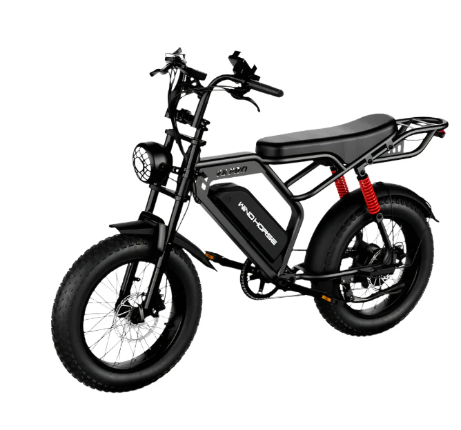 WINDHORSE V8 PRO 2025 NEW HARLEY ELECTRIC BIKE 48V 15AH 750W - Image 4