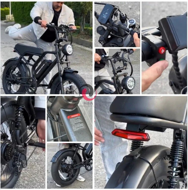 Windhorse V8 Fat Tyre E Bike 48V 18Ah 750W 2025 NEW Model - Image 3