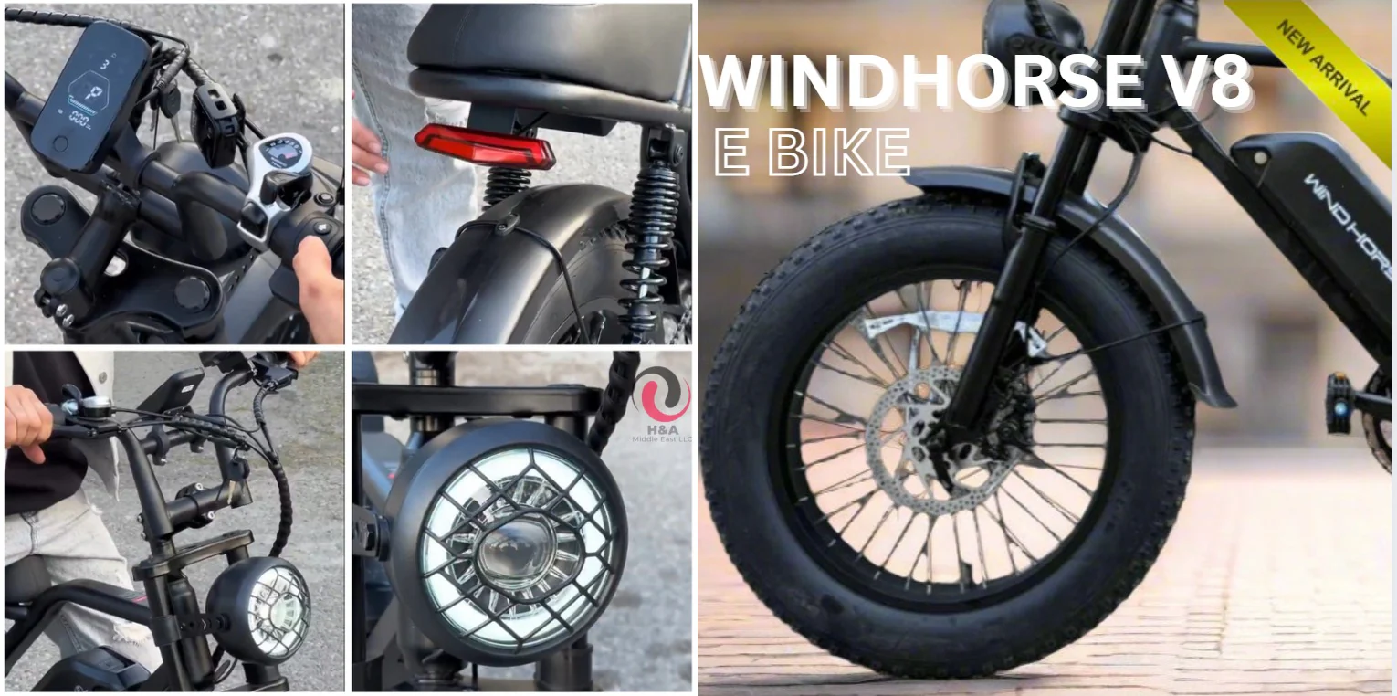 Windhorse V8 Fat Tyre E Bike 48V 18Ah 750W 2025 NEW Model - Image 2