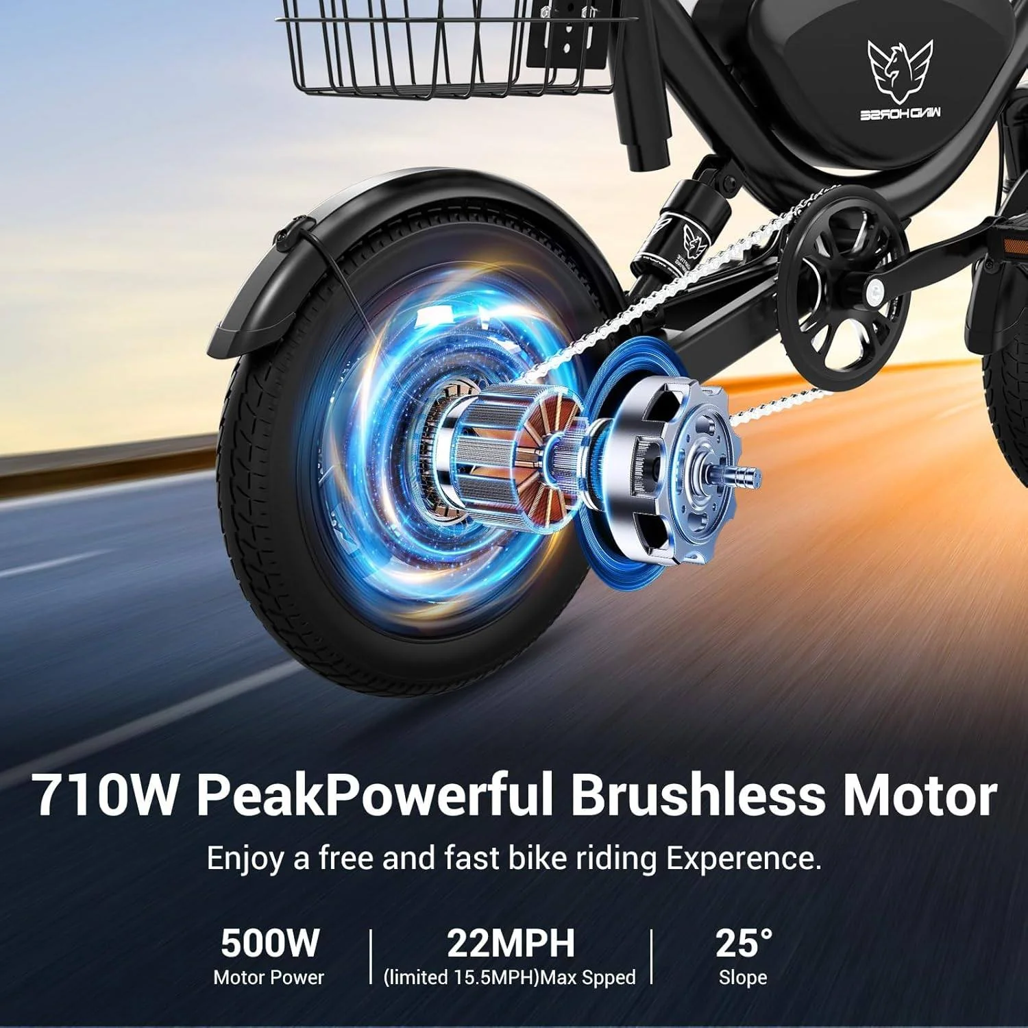 WindHorse W3 Folding Electric Bike - Image 15