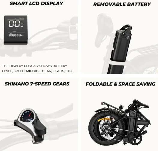 Windhorse W4A Electric Bicycle 48V 15.6Ah 720W - Image 3