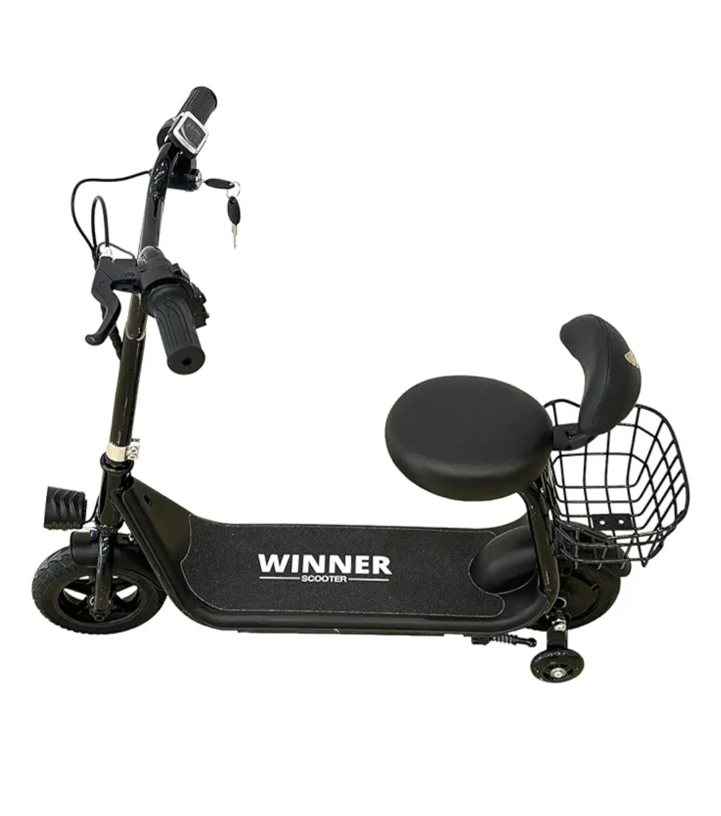 Winner Kids Electric Scooter With seat & pet Teddy Basket Age 4-8 - Image 4