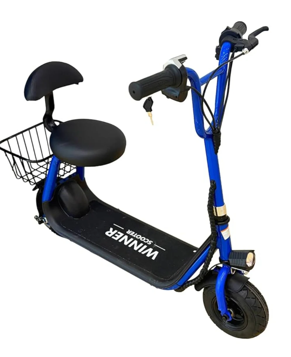 Winner Kids Electric Scooter With seat & pet Teddy Basket Age 4-8 - Image 5