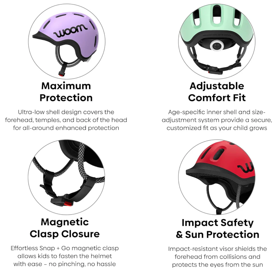 Woom Ready Kids Bicycle Helmet Age 1-14 Years - Image 2