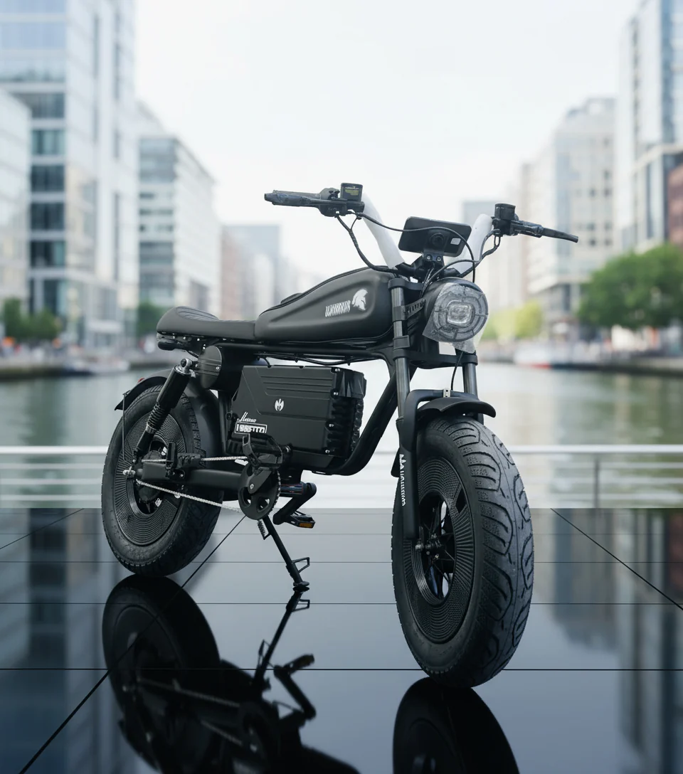 Worrier Retro Fat Electric bike 48V 15Ah 1500W - Image 7