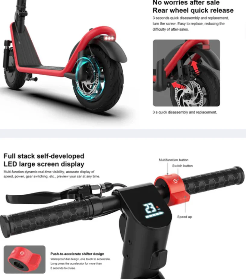 X11 Max E Scooter 36V 13Ah 450W - Image 12