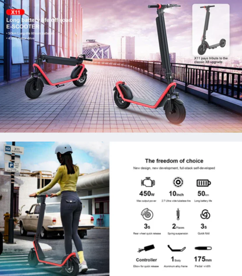 X11 Max E Scooter 36V 13Ah 450W - Image 15