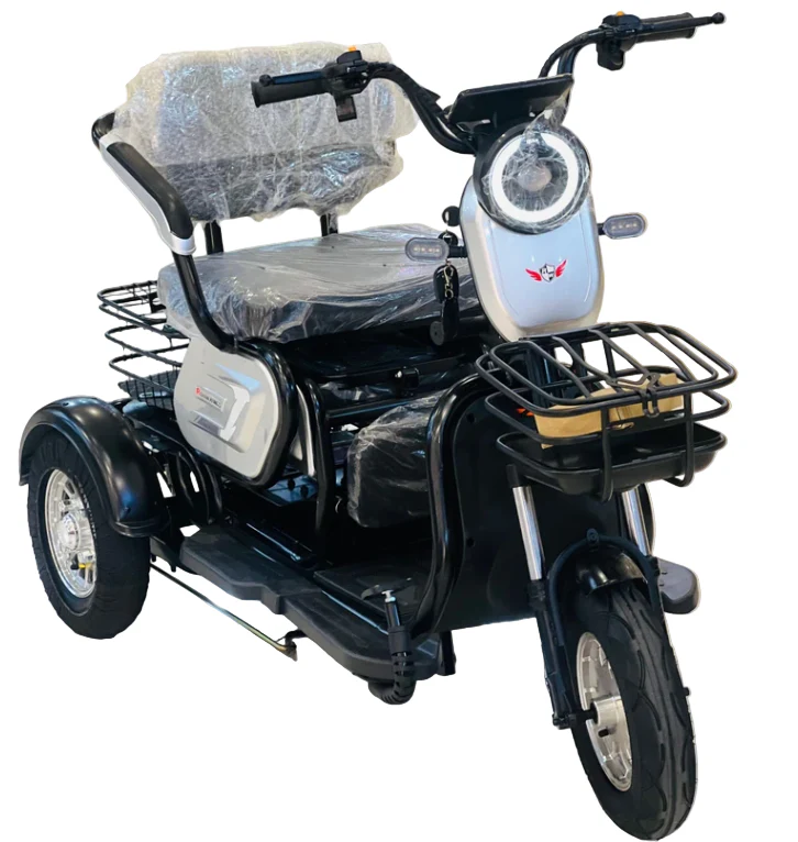 X7 3 Wheels Electric Scooter 3 Seat 600W Brushless Motor 48V 20Ah Battery