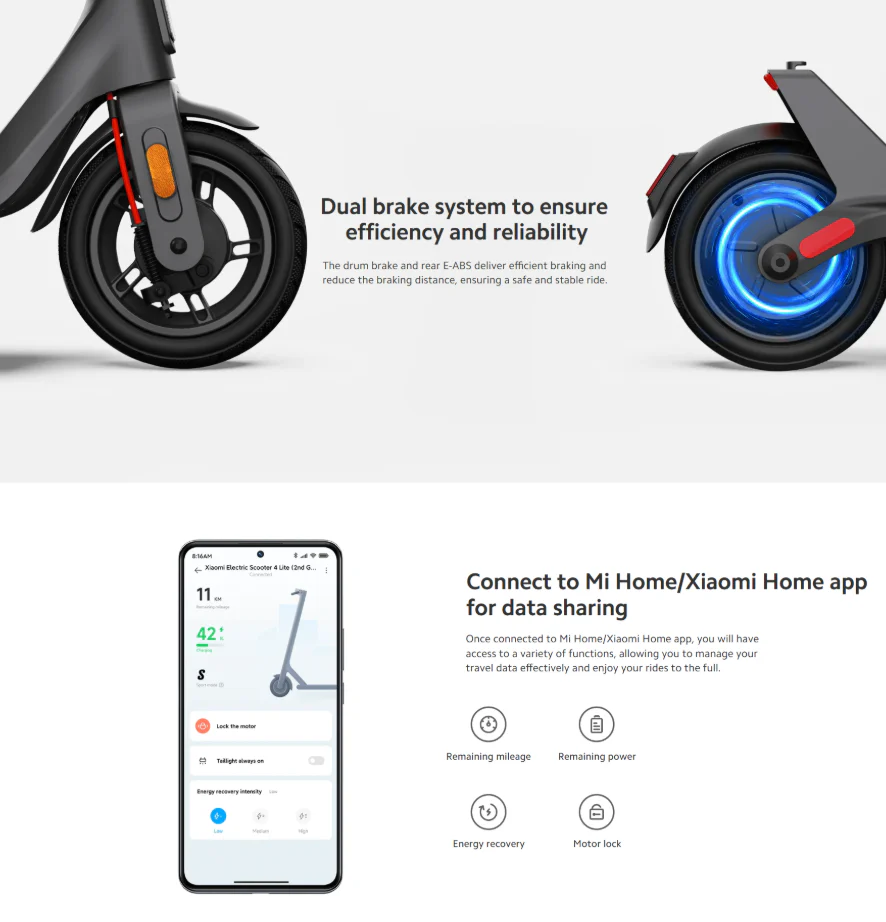 Xiaomi Electric Scooter 4 Lite 2nd Gen Black EU - Image 3