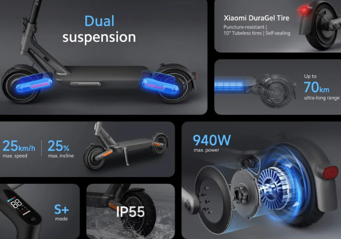 Xiaomi Electric Scooter 4 Ultra Wide deck 70km Long Range Black - Image 2