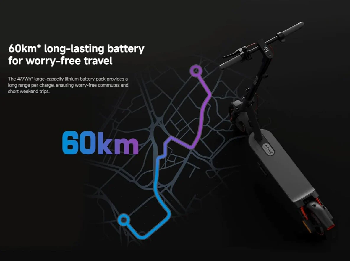 Xiaomi Electric Scooter 5 Max GL 60km Long Range Fast charging - Image 7