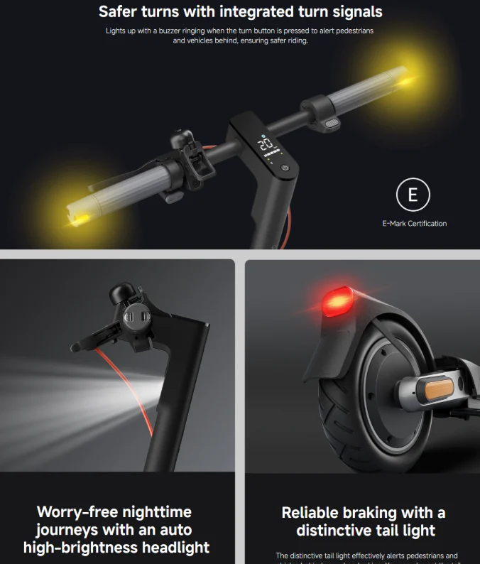 Xiaomi Electric Scooter 5 Pro 60km Long Range EABS Turning Lights - Image 6