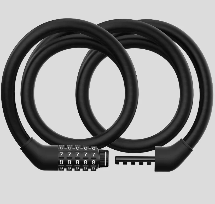 Xiaomi Electric Scooter E Bike Cable Lock with Five Digit High Secure Rust proof Eco Friendly Durable Comfortable Grip - Image 2